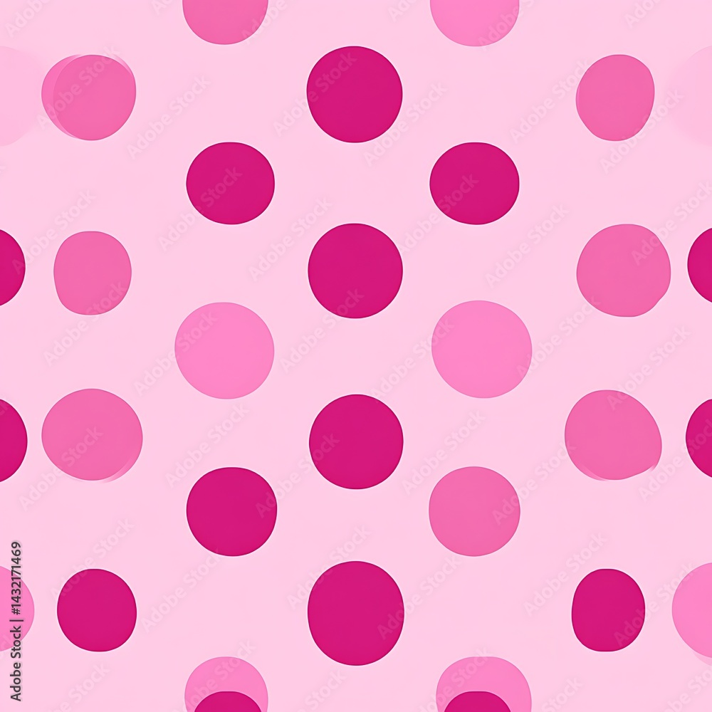 Pink and magenta polka dot pattern Pink and magenta polka dot pattern