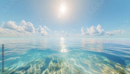 Tranquil Azure Seascape