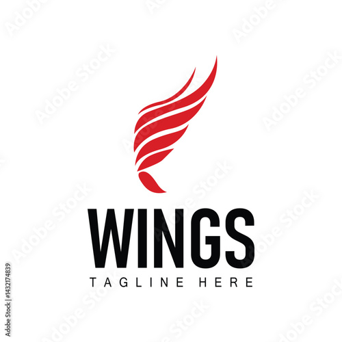 Free Download wing logo black silhouette design minimalist animal wings with simple black concept for business symbol or product brand template - GFXLoad