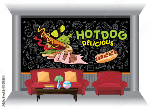 interior design Restaurant  Fastfood