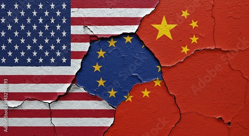 Fractured Global Power: A Visual Representation of US-China Tensions and the European Union's Role