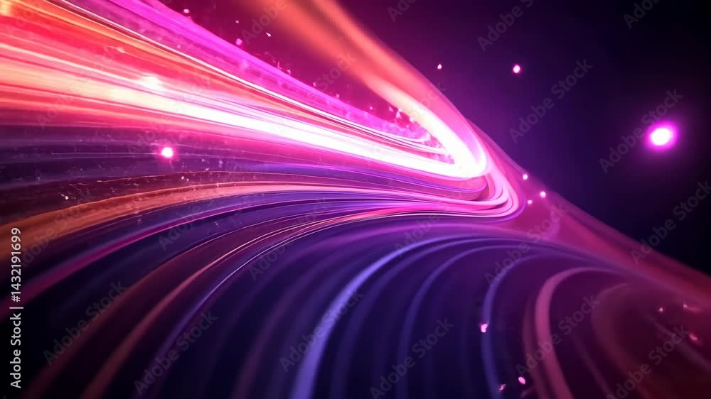 Abstract Light Trails: A Symphony of Pink and Purple Abstract Light Trails: A Symphony of Pink and Purple