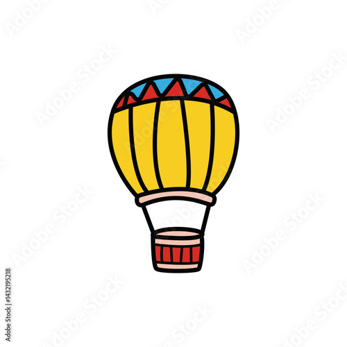 Air ballon cartoon design vector illustration