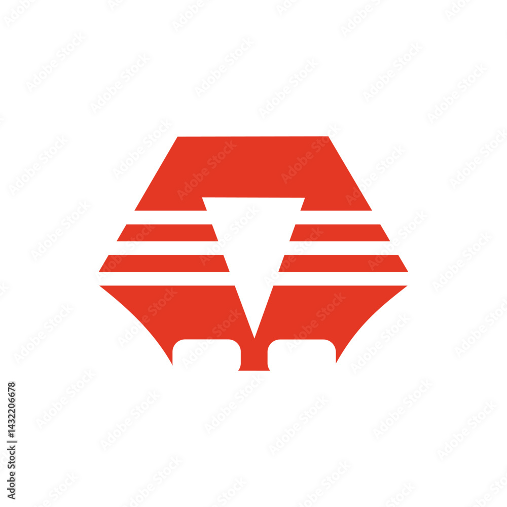 Symbol representing innovation and design showcasing modern minimalism in branding, sphinx