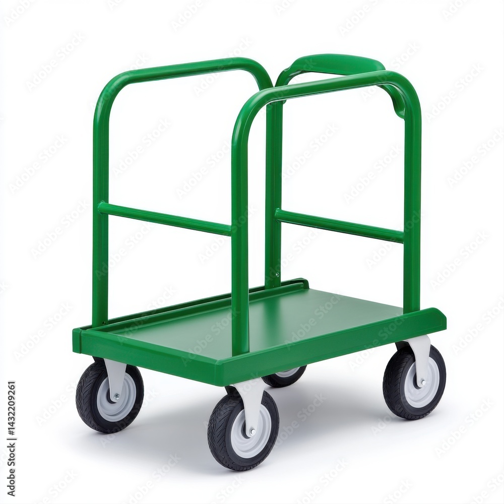 Green Hand Truck with Wheels for Easy Transport and Moving Goods
