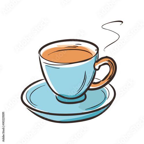 espresso cup and saucer icon, espresso cup and saucer vector illustration-simple illustration of espresso cup and saucer, perfect for espresso cup and saucer logos and icons