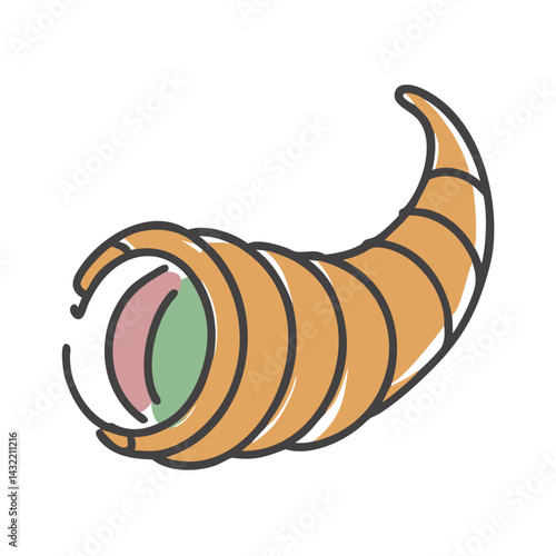 cornucopia horn of plenty icon, cornucopia horn of plenty vector illustration-simple illustration of cornucopia horn of plenty, perfect for cornucopia horn of plenty logos and icons