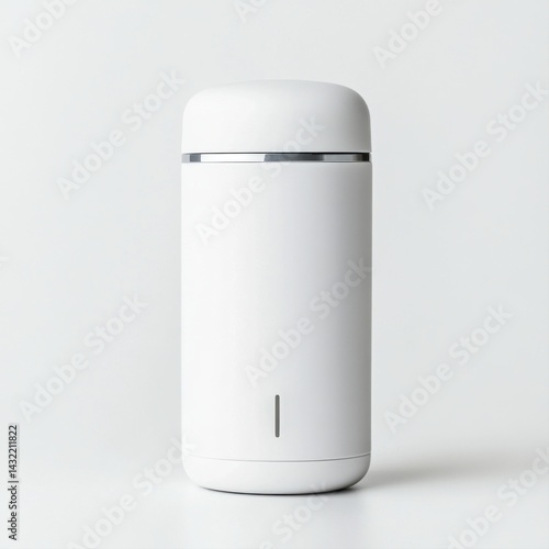 Obraz na płótnie Modern White Insulated Container for Hot and Cold Beverages w salonie