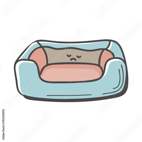 dog bed icon, dog bed vector illustration-simple illustration of dog bed, perfect for dog bed logos and icons