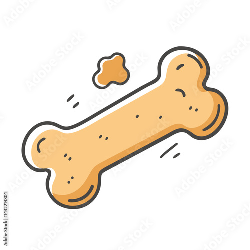 dog treat icon, dog treat vector illustration-simple illustration of dog treat, perfect for dog treat logos and icons