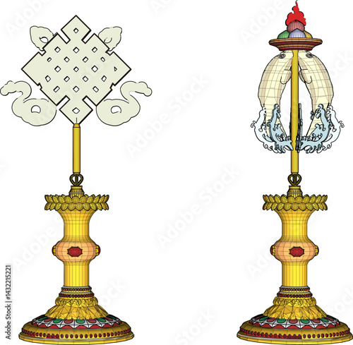 sketch vector illustration design of table lamp for bedroom old classic vintage ethnic traditional  