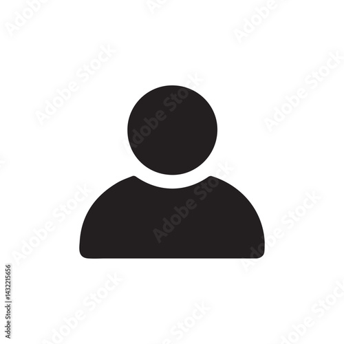 user icon vector illustration with a white background