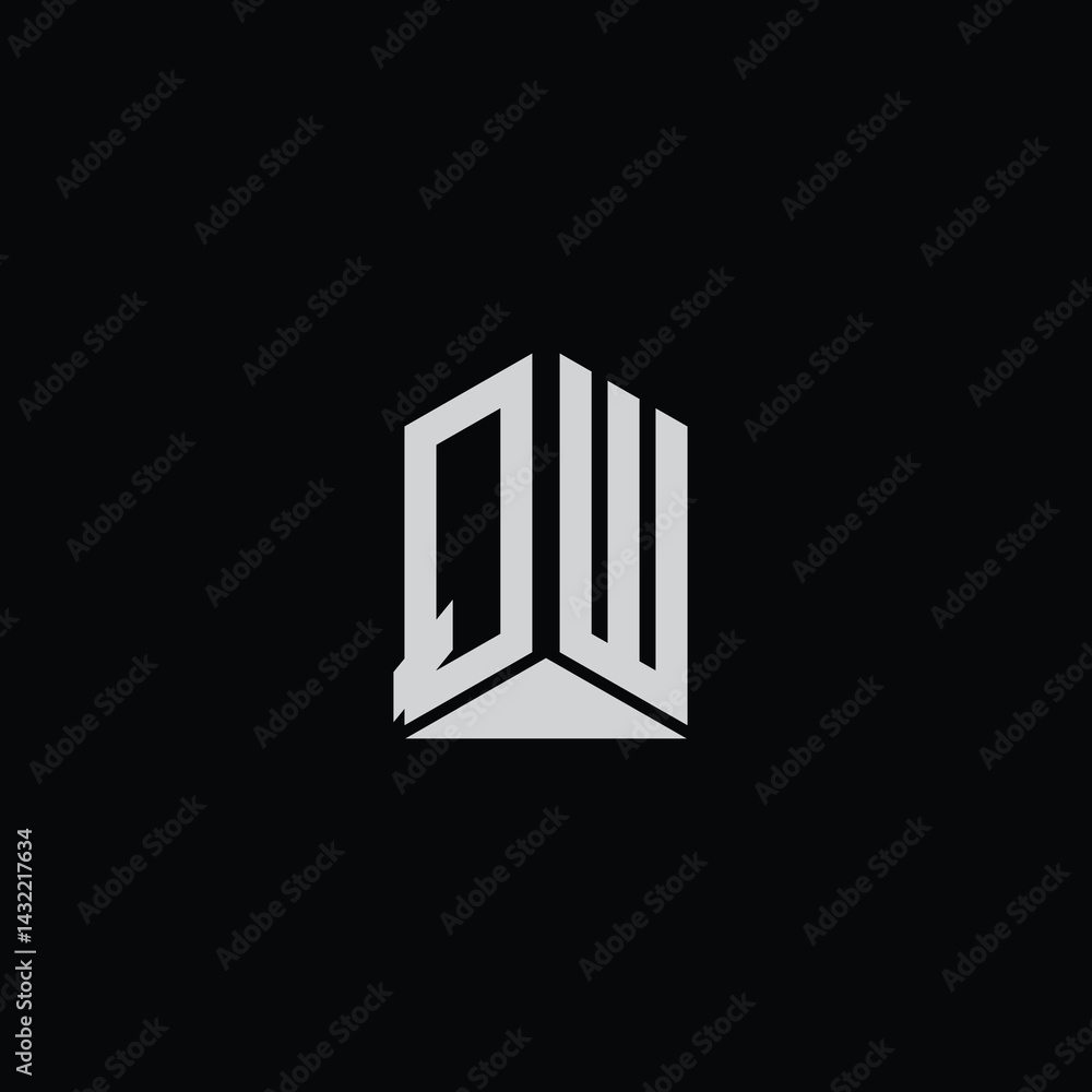 Fototapeta premium Isometric 3D Alphabet - Futuristic Geometric Typography