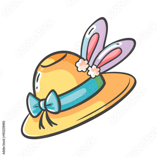 easter bonnet icon, easter bonnet vector illustration-simple illustration of easter bonnet, perfect for easter bonnet logos and icons