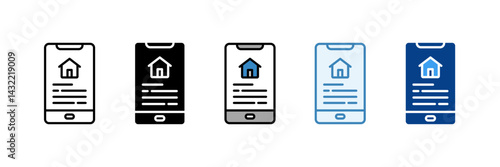 Real Estate Investment  Icon Set Multiple Style Collection