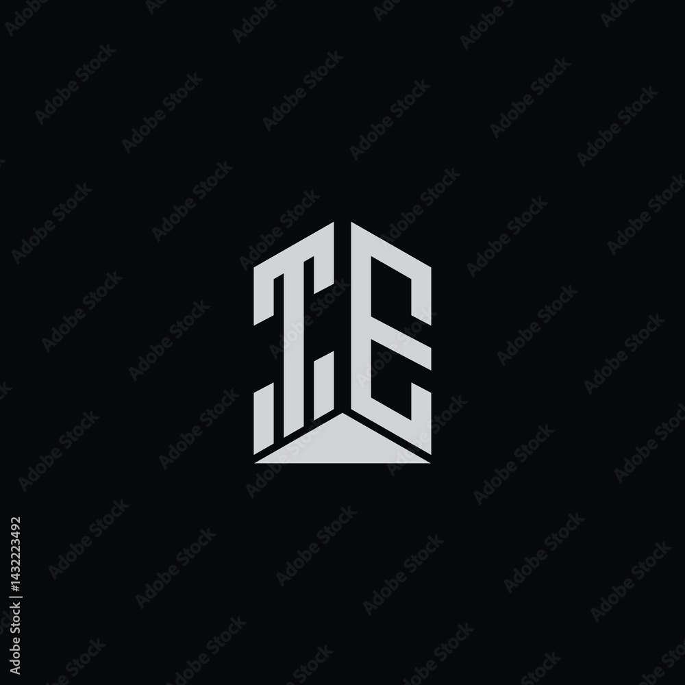 Fototapeta premium Isometric 3D Alphabet - Futuristic Geometric Typography