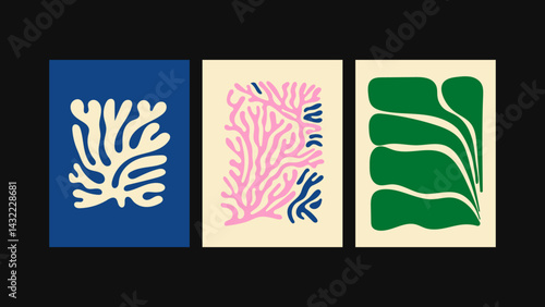 3-piece poster collection in psychedelic, 90s retro groove style. Bold, swirling patterns and vibrant florals, perfect for injecting personality into home interiors, cafés, restaurants