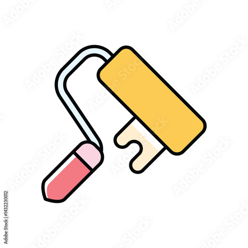 Paint Roller Icon vector stock illustration