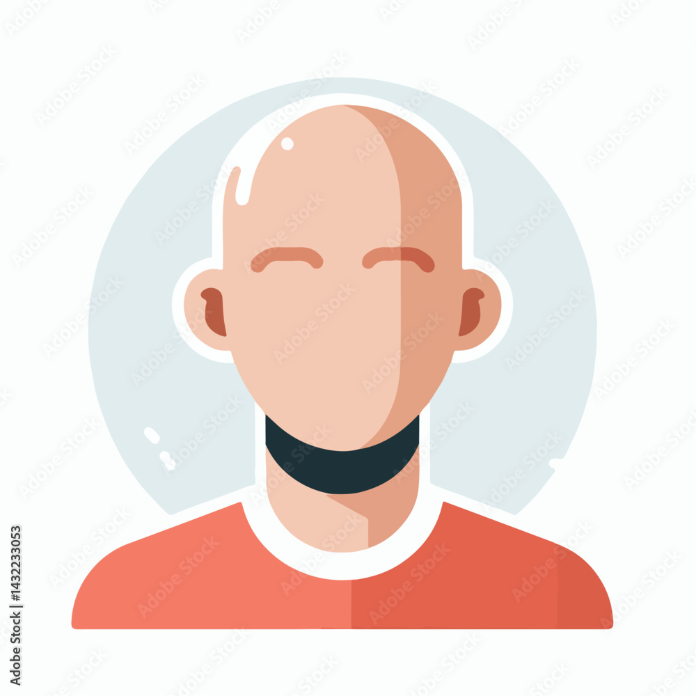 Obraz premium bald adult man vector image
