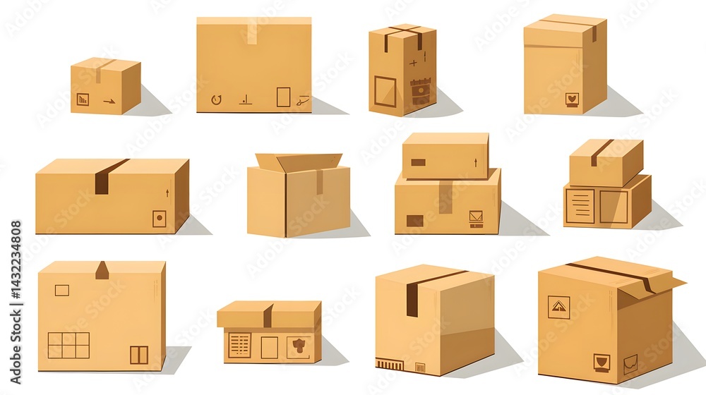 Creative and adorable cardboard boxes for efficient packing solutions in logistics Creative and adorable cardboard boxes for efficient packing solutions in logistics