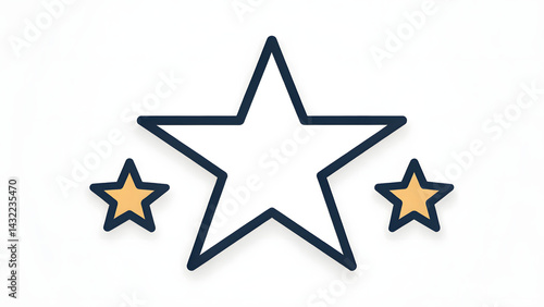 Obraz na płótnie Star vector favorite rating flat vector symb w salonie