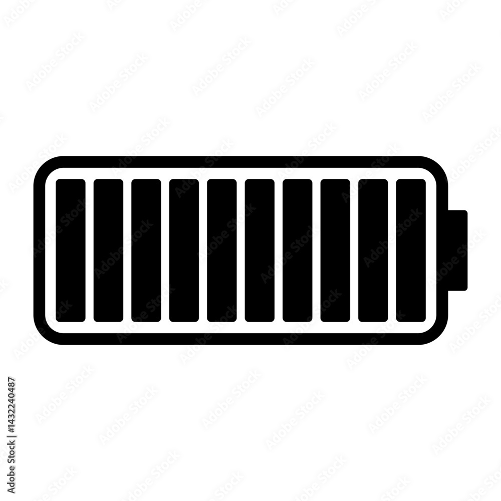 Battery icon set. Set of battery charge level indicators symbol design vector illustration. Battery icon set. Set of battery charge level indicators symbol design vector illustration.