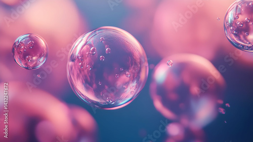 Wallpaper Mural soap bubbles on black background Torontodigital.ca