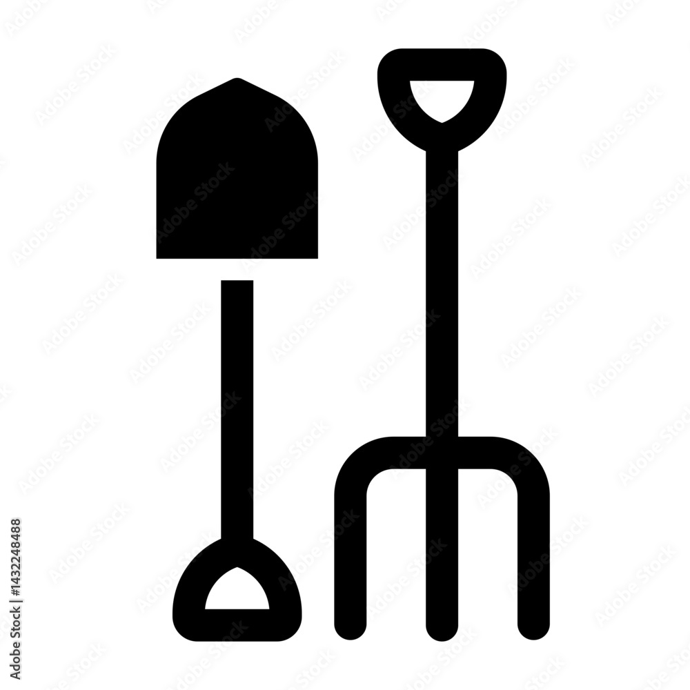 shovel and fork shovel and fork