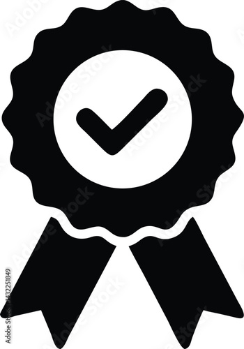 Certified Quality Badge, Verified Award, Certification Icon