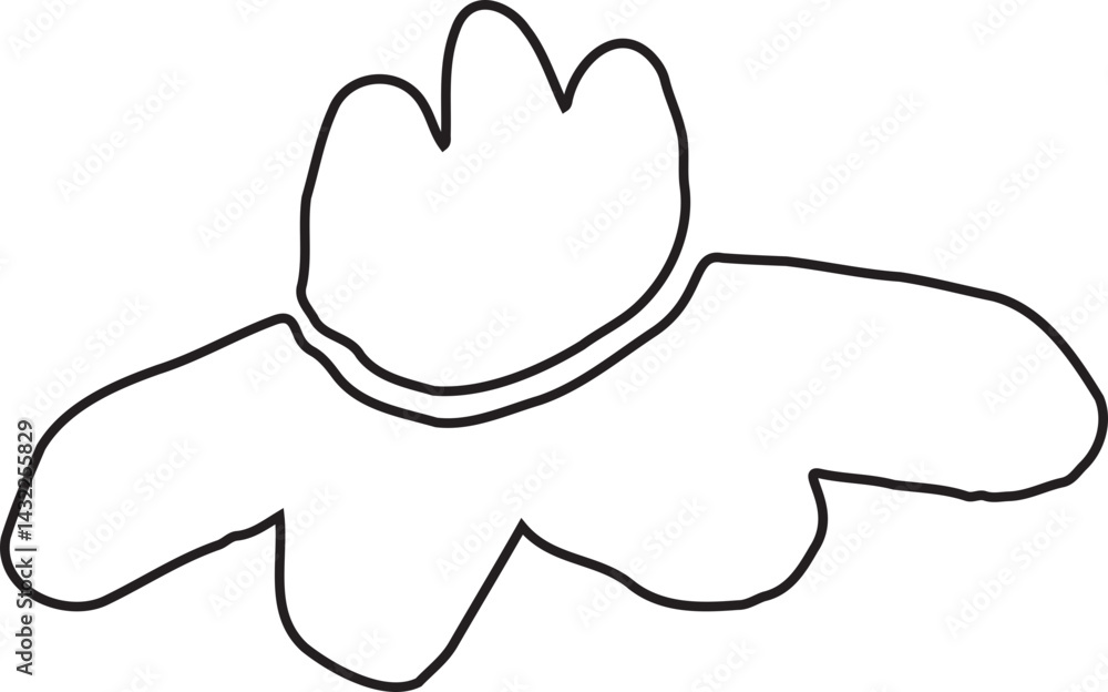 Abstract Flower Minimalist Line Art Hand Drawn Abstract Flower Minimalist Line Art Hand Drawn