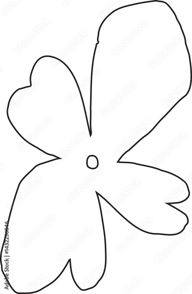 Abstract Flower Minimalist Line Art Hand Drawn Abstract Flower Minimalist Line Art Hand Drawn