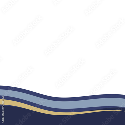 Free Download Wave Footer Modern Blue - GFXLoad