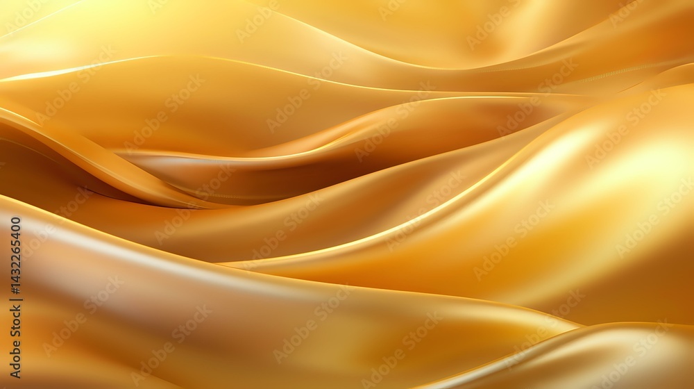 Luxurious golden waves create smooth flowing curves and elegant abstract background with soft light effects and silky texture. Suitable for luxury product presentations. Luxurious golden waves create smooth flowing curves and elegant abstract background with soft light effects and silky texture. Suitable for luxury product presentations.