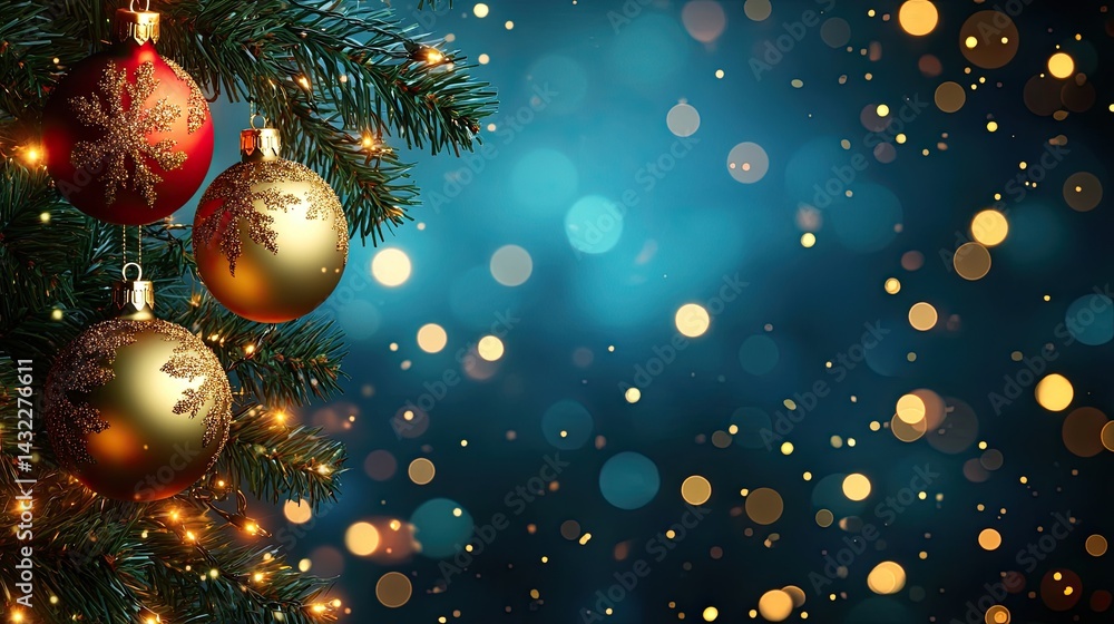 Abstract Christmas lights background with glowing orbs, perfect for holiday-themed banners Abstract Christmas lights background with glowing orbs, perfect for holiday-themed banners