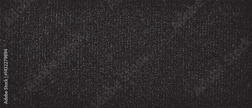 Monochrome texture composed of irregular graphic elements. Distressed uneven grunge background. Abstract vector illustration. Overlay for interesting effect and depth. Isolated on white background.