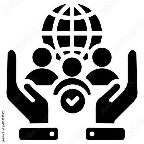 Cultural Due Diligence Solid Black Icon