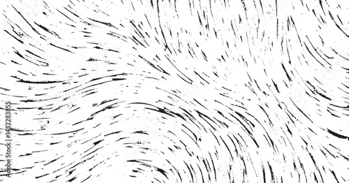 Vector brush sroke texture. Distressed uneven grunge background. Abstract distressed vector illustration. Overlay over any design to create interesting effect and depth. Black isolated on white. EPS10