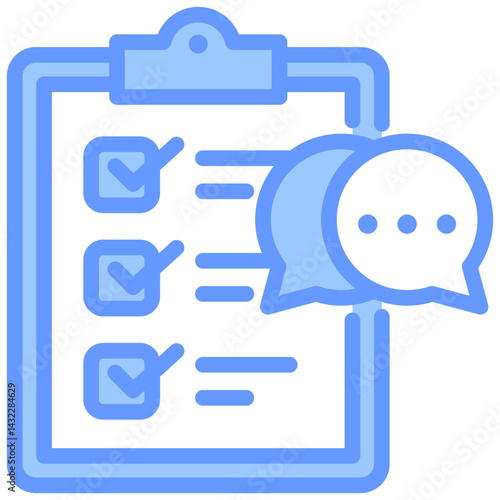Negotiation Strategy Lineal Blue Icon