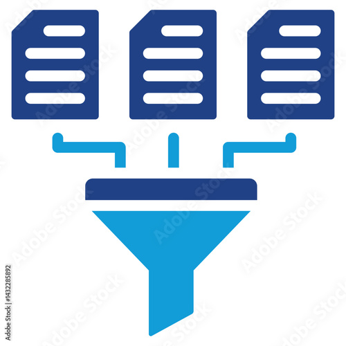 Data Collection Dual Tone Icon