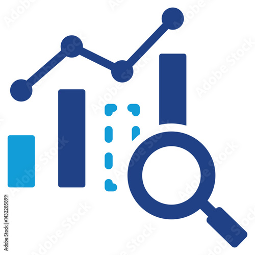Gap Analysis Dual Tone Icon