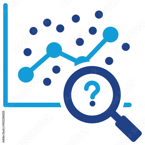 Correlation Analysis Dual Tone Icon