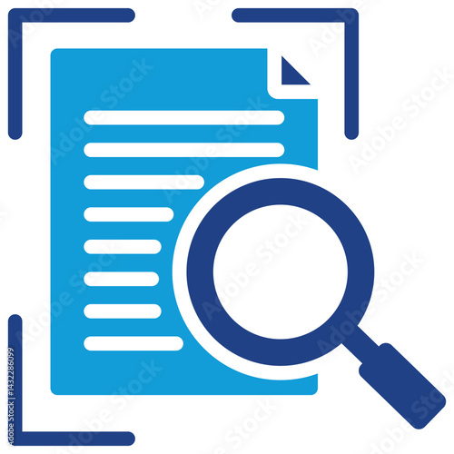 Text Analysis Dual Tone Icon