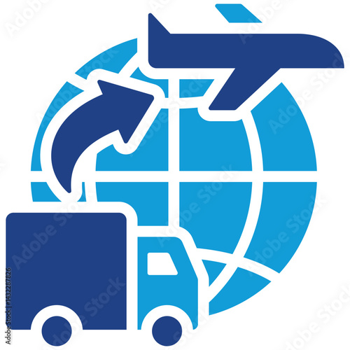 Freight Forwarding Dual Tone Icon