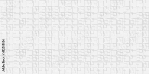 Simple vector geometric seamless pattern with black lines texture on white background. Modern stylish texture with monochrome trellis. Vector illustration