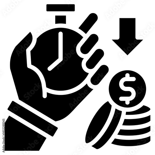 Efficiency glyph icon