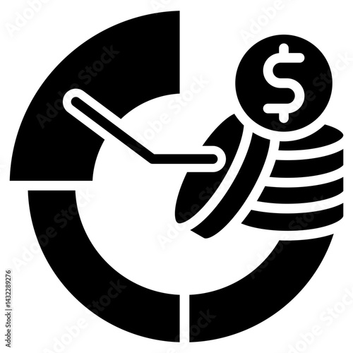Market Penetration glyph icon