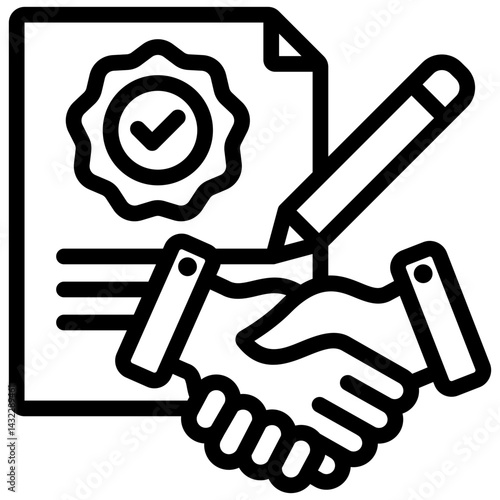 Service Level Agreement Outline Icon