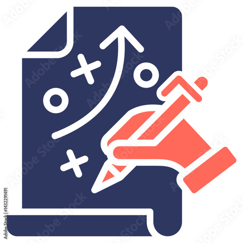 Strategy glyph color icon