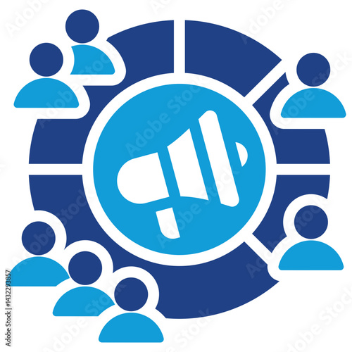 Market Segmentation Dual Tone Icon