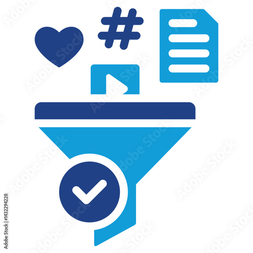 Content Curation Dual Tone Icon